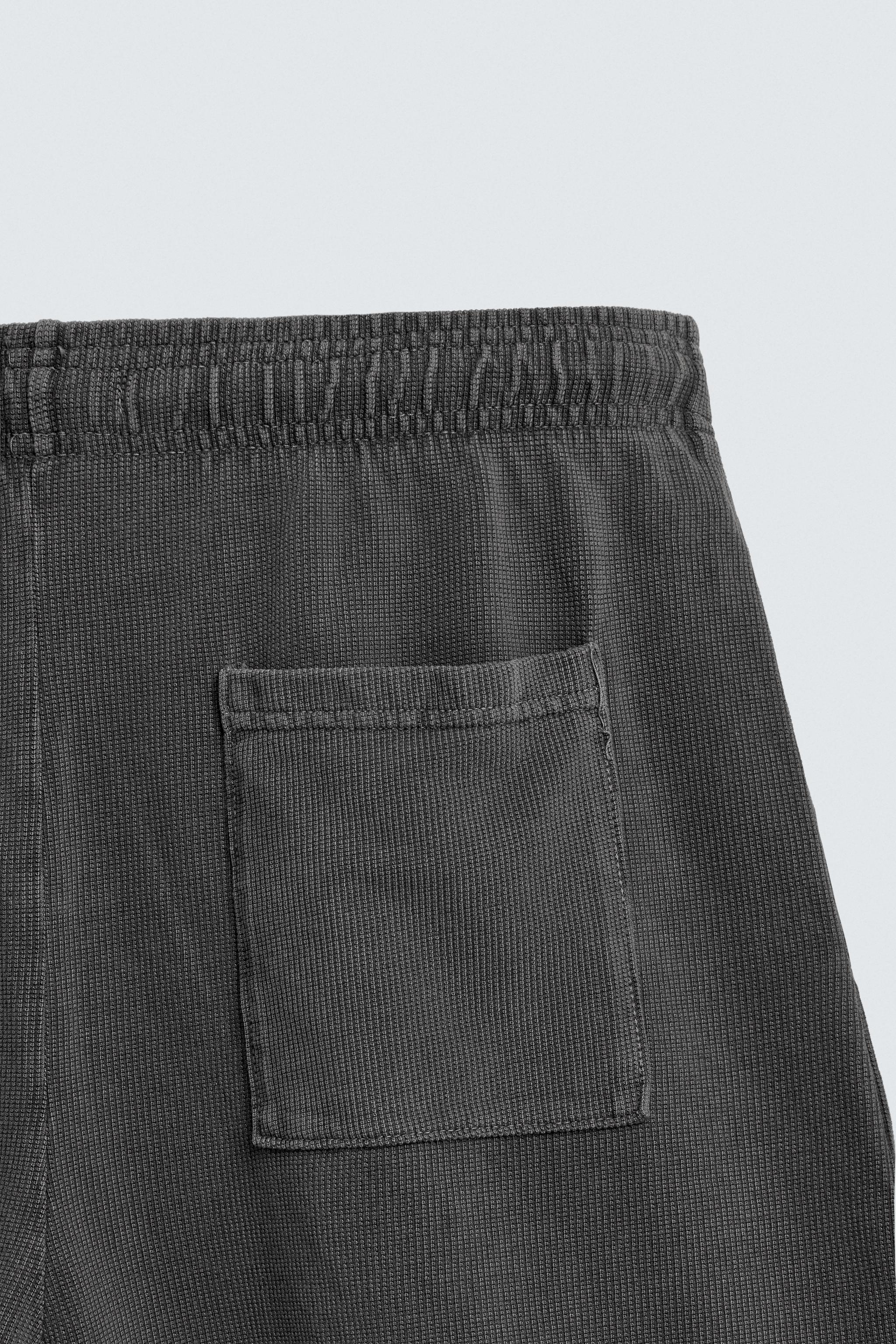 WASHED WAFFLE TEXTURE SHORTS
